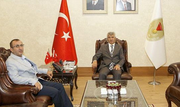 Ünal Ateş, Vali Ünlüer’i Ziyaret Etti