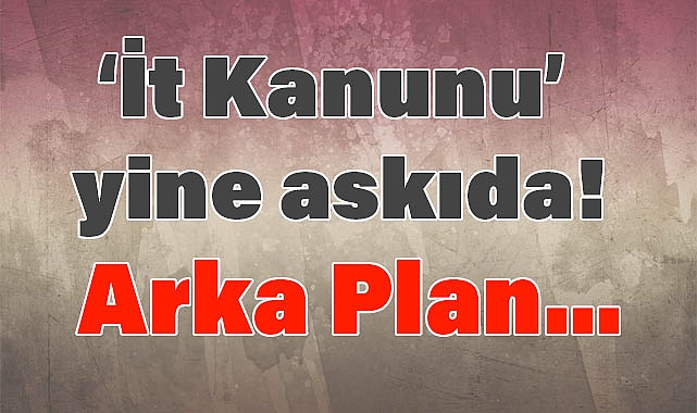 Arslan Tekin, Yeni 'İt Kanunu'nu Geçmişle Karşılaştırdı