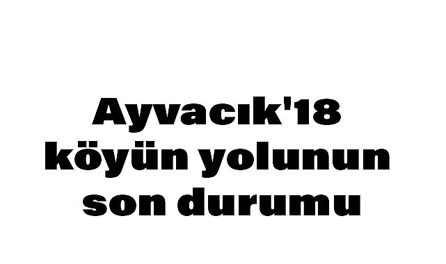 Erdal Avcı’dan Yol Sorununa Dair Açıklama