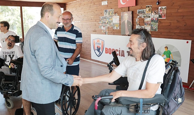 Feyzullah Dereci, Boccia Takımını Ziyaret Etti