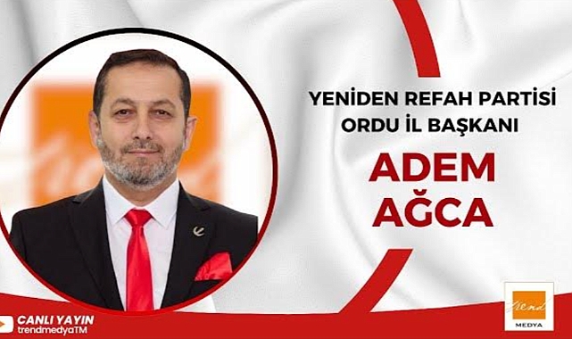 Ordu İl Başkanı Adem Ağca'dan 24 Temmuz Gazeteciler ve Basın Bayramı Mesajı