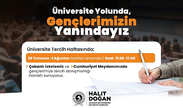 Samsun Büyükşehir Belediyesi'nden Gençlere Önemli Destek