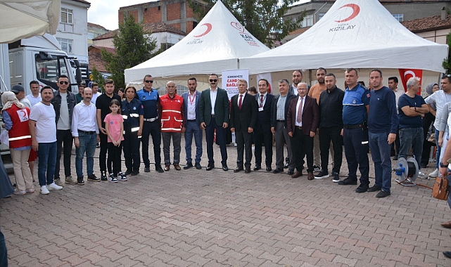 Havza Belediyesi çalışanları kan bağışında bulundu