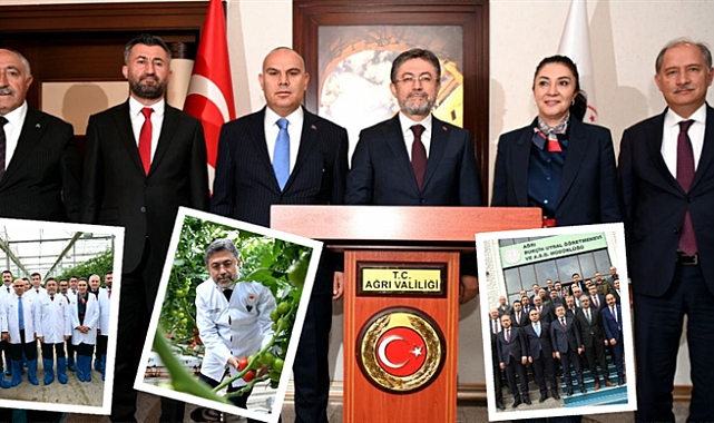 Bakan İbrahim Yumaklı, Ağrı'da Organize Tarım Bölgesini Ziyaret Etti