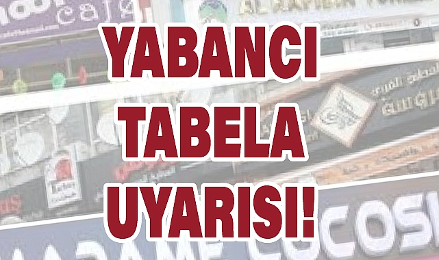 Palandöken'den Yabancı Tabela Uyarısı