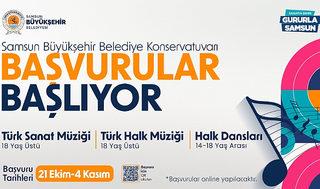 Samsun Büyükşehir Belediyesi Konservatuvarı Başvuruları Başladı