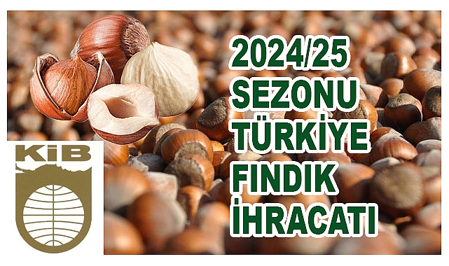 2024/2025 Sezonu Fındık İhracatında Yükseliş