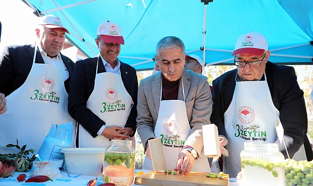 Aliağa’da 3. Geleneksel Zeytin Hasat Şenliği Coşkuyla Gerçekleştirildi