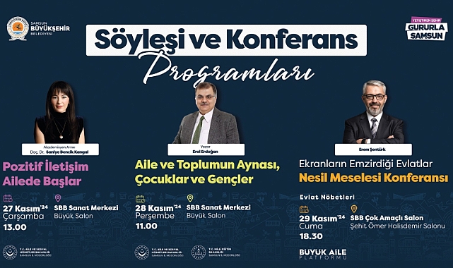 Büyükşehir’in Söyleşi ve Konferans Programları Başlıyor