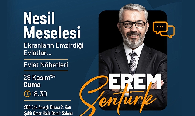 Erem Şentürk Samsun’da 'Nesil Meselesi' Konferansı Verecek