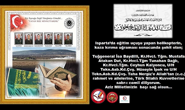 Başkan Metin Akgün’den Taziye Mesajı