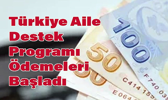 Türkiye Aile Destek Programı Ödemeleri Başladı