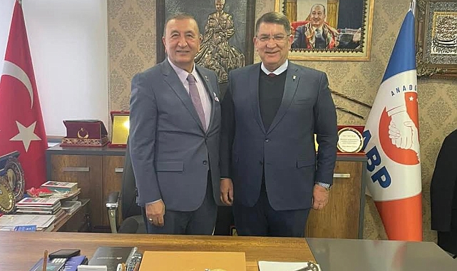AESOB Başkanı Adlıhan Dere’den ABP Genel Başkanı Bedri Yalçın’a Ziyaret
