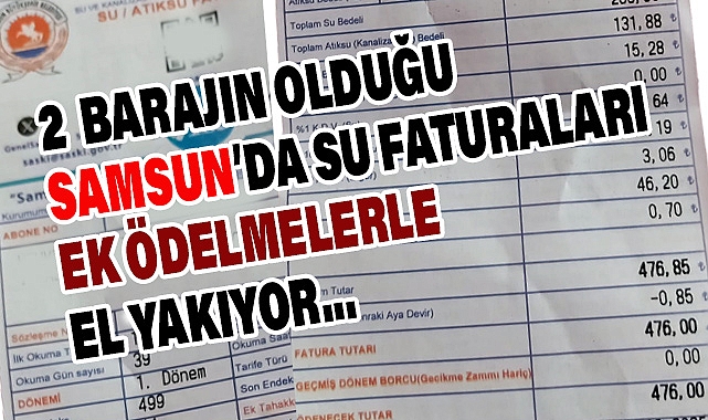 Samsunlular Su Faturalarından Dertli