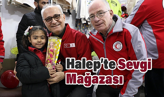 Türk Kızılay Halep'te Sevgi Mağazası Açtı