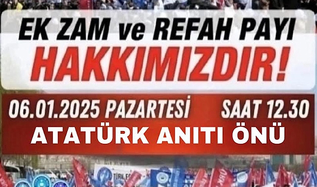 Türkiye Kamu-Sen’den Ek Zam Eylemi