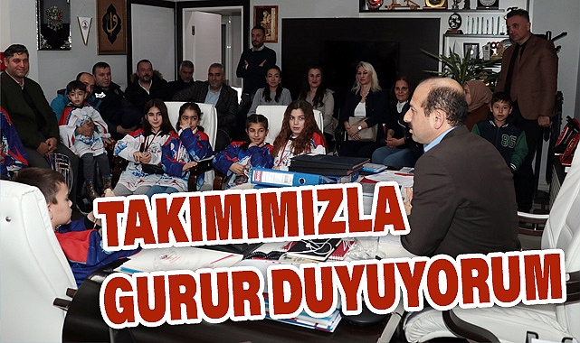 Türkiye Üçüncüsü Buz Hokeyi Takımından İl Müdürüne Ziyaret