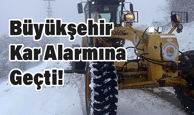 Samsun Büyükşehir Karla Mücadelede Tam Kadro Sahada!