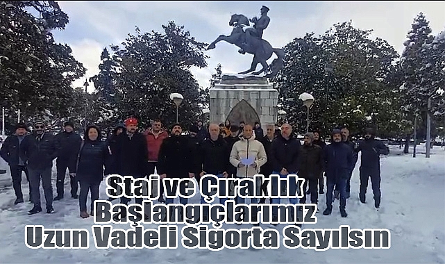 Samsun'da Staj ve Çıraklık Mağdurları Derneği'nden Basın Açıklaması