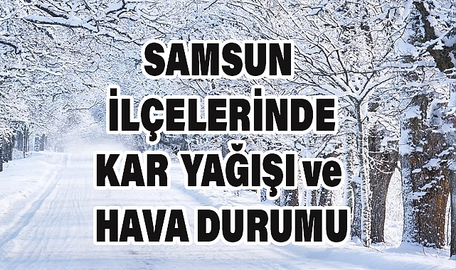 Samsun ve İlçelerinde Kar Yağışı ve Hava Durumu