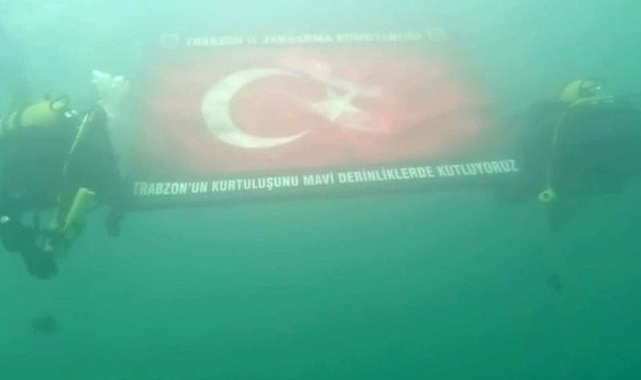 Trabzon’un Kurtuluşu İçin Derin Sularda Türk Bayrağı Açtılar