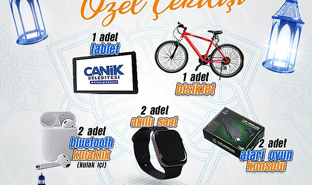 Canik Belediyesi'nden Ramazan Bayramı’na Özel Hediyeli Çekiliş