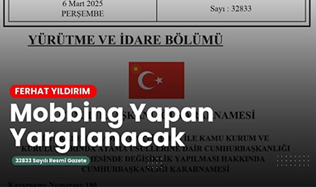 İş Yerlerinde Psikolojik Tacize Karşı Yeni Dönem Başladı