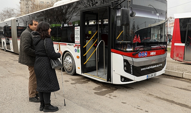 Samsun'da Otobüslere Engelli Bireyler İçin Özel Sistem