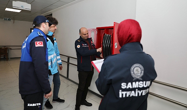 Samsun İtfaiyesi’nden 17 İlçede Yangın Güvenliği Denetimi