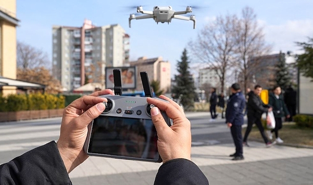 Zabıta, Eskişehir’de Drone ile Denetim Yapıyor