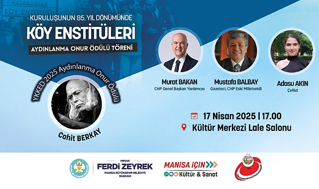 Cahit Berkay’a Aydınlanma Onur Ödülü