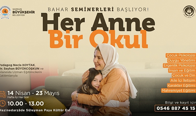 ‘Her Anne Bir Okul’ Bahar Seminerleri Başlıyor