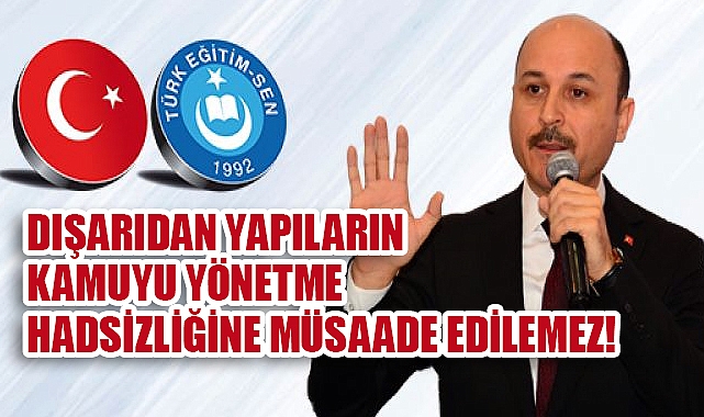 Kamuyu STK'lar Değil, Kamu Yöneticisi Yönetmeli