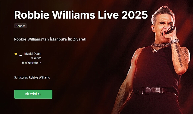 Robbie Williams Bilet: Efsanevi Bir Gece İçin Hazır Mısınız?