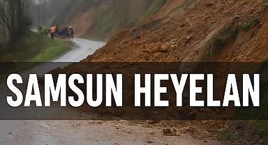Samsun Canik İlçesinde Heyelan