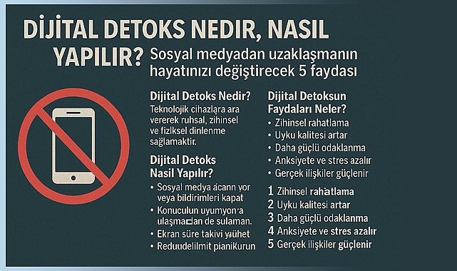 Dijital Detoks Nedir, Nasıl Yapılır? Sosyal Medyadan Uzaklaşmanın Hayatınızı Değiştirecek Faydası