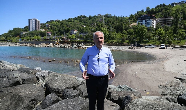 Rize Alipaşa Halk Plajı Haziran Sonunda Hizmete Açılıyor