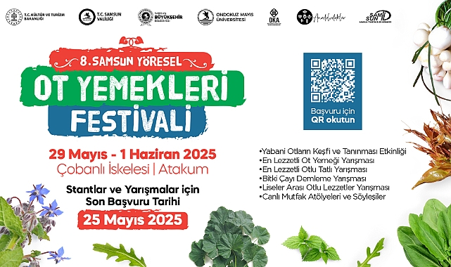 Samsun’da Yöresel Ot Yemekleri Festivali Başlıyor!