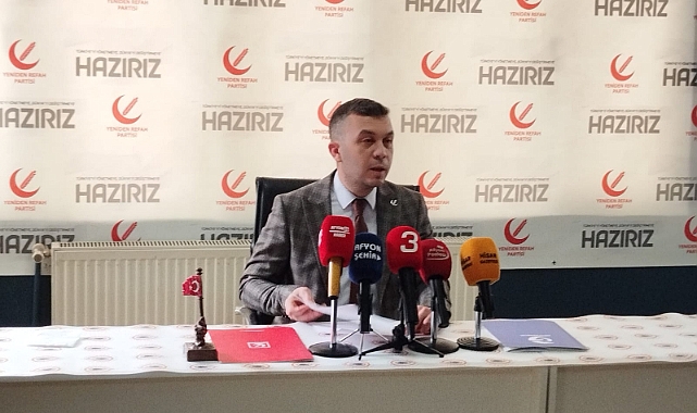 Yeniden Refah Partisi Çay İlçesinde Teşkilatını Yeniledi: ‘Milletimizle Yürümeye Devam Edeceğiz’