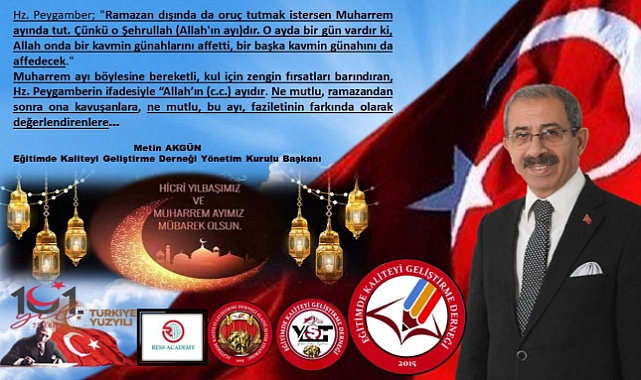 Başkan Akgün’den Muharrem Ayı Mesajı: 'Muharrem Ayı, Kardeşliğin ve Farkındalığın Zamanı'
