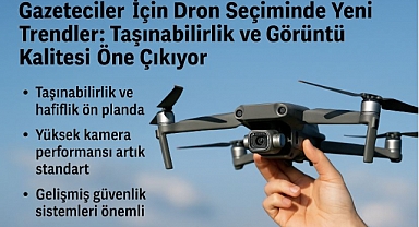 Gazeteciler İçin Dron Seçiminde Yeni Trendler: Taşınabilirlik ve Görüntü Kalitesi Öne Çıkıyor
