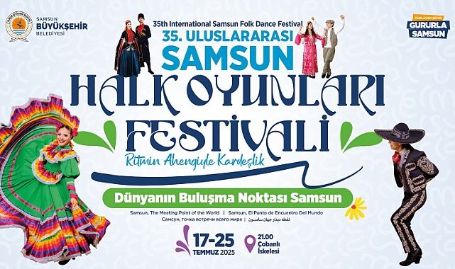 Samsun'da Halk Oyunları Festivali Başlıyor