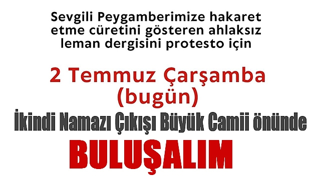 Samsun'da Leman Dergisi Protestosu