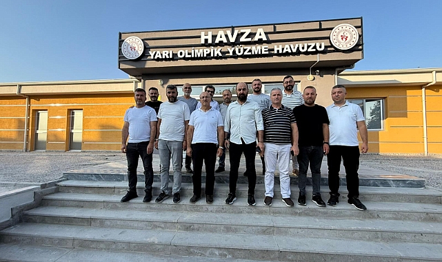 AK Parti Havza İlçe Başkanlığı’ndan Yarı Olimpik Yüzme Havuzuna Ziyaret