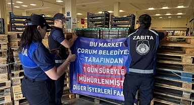 Çorum’da Bir Market Daha Kapatıldı