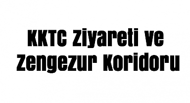 Dış Politikada Gündem: KKTC Ziyareti ve Zengezur Koridoru