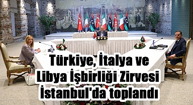 Erdoğan, İtalya ve Libya Liderleriyle Türkiye-İtalya-Libya Zirvesi’nde Bir Araya Geldi