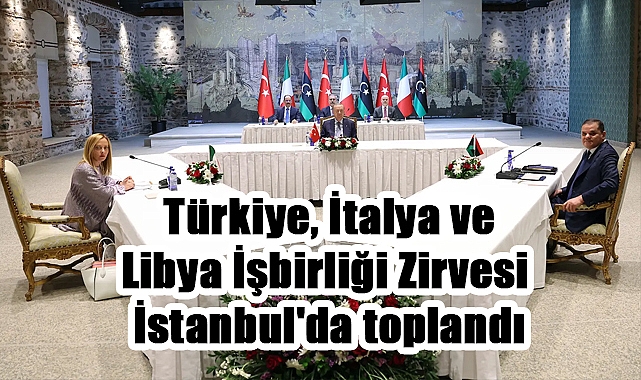 Erdoğan, İtalya ve Libya Liderleriyle Türkiye-İtalya-Libya Zirvesi’nde Bir Araya Geldi
