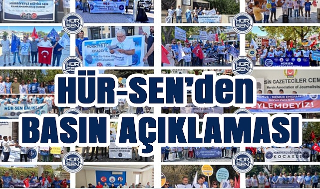 Hür-Sen Başkanı Kuruoğlu: 'Memurlara reva görülen sefalet zammını kabul etmiyoruz'