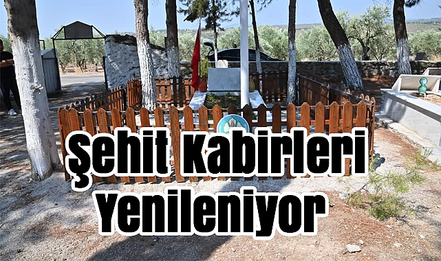 Manisa Büyükşehir’den şehit kabirlerine vefa